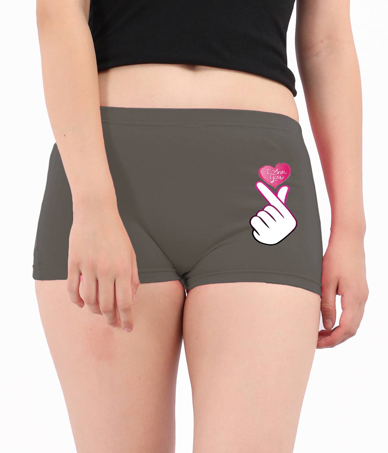 Blacktail Women Boy Short Silver Panty