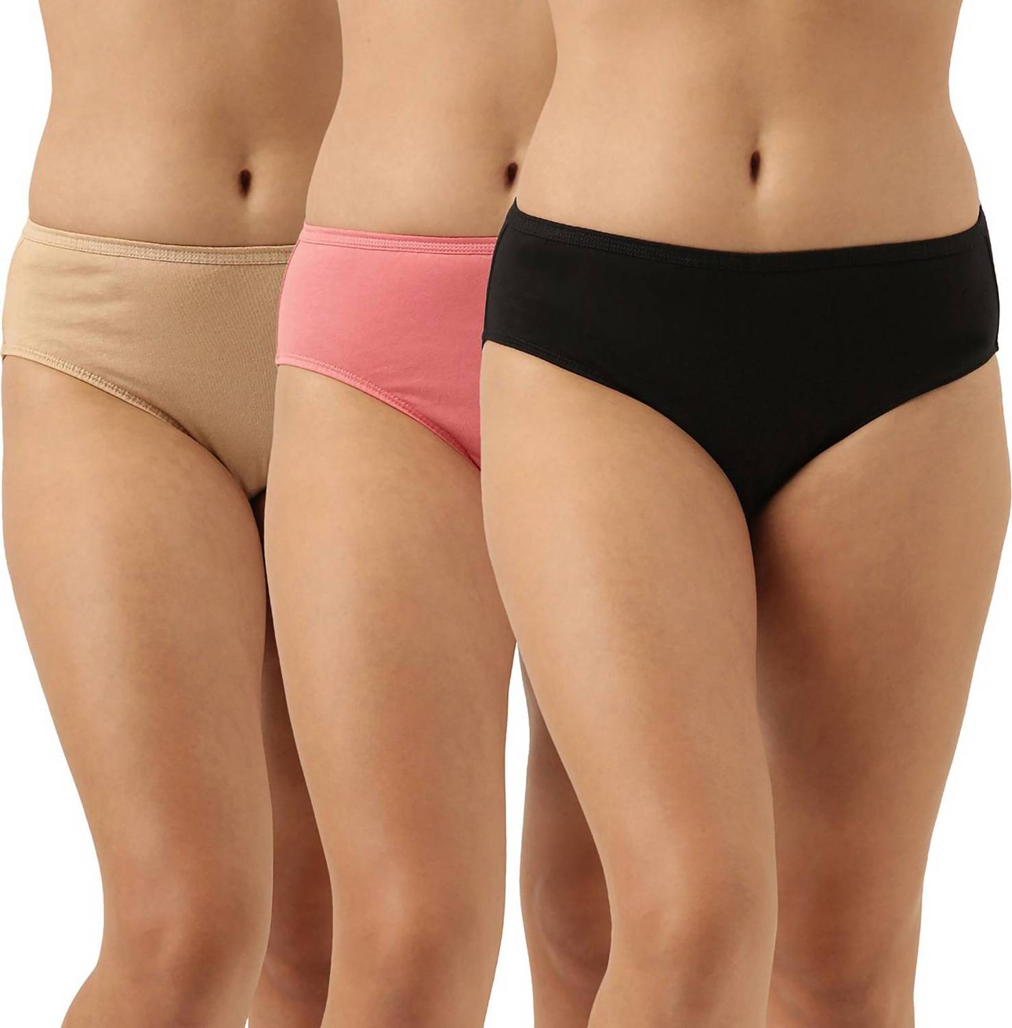 Beach Curve Women Hipster Brown, Pink, Black Panty