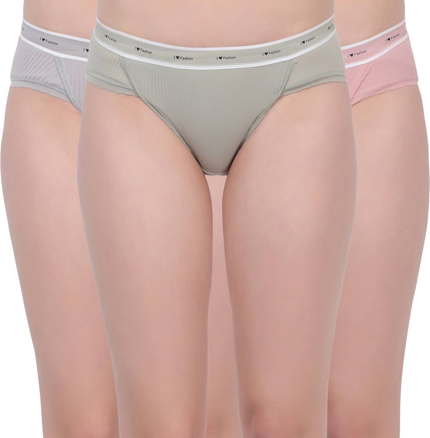 AMOUR SECRET Pack of 3 Women Bikini Multicolor Panty