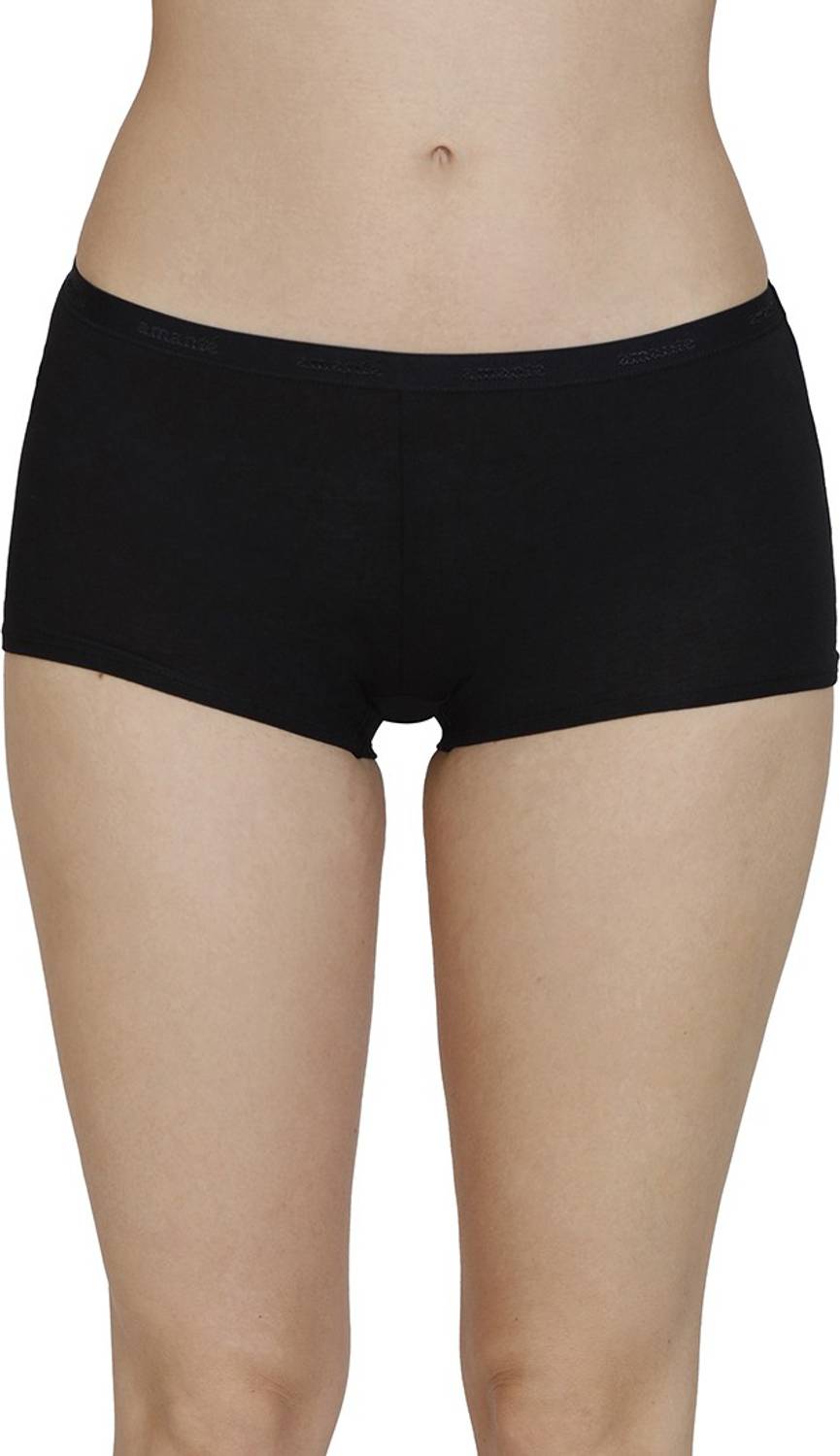 Amante Women Boy Short Black Panty