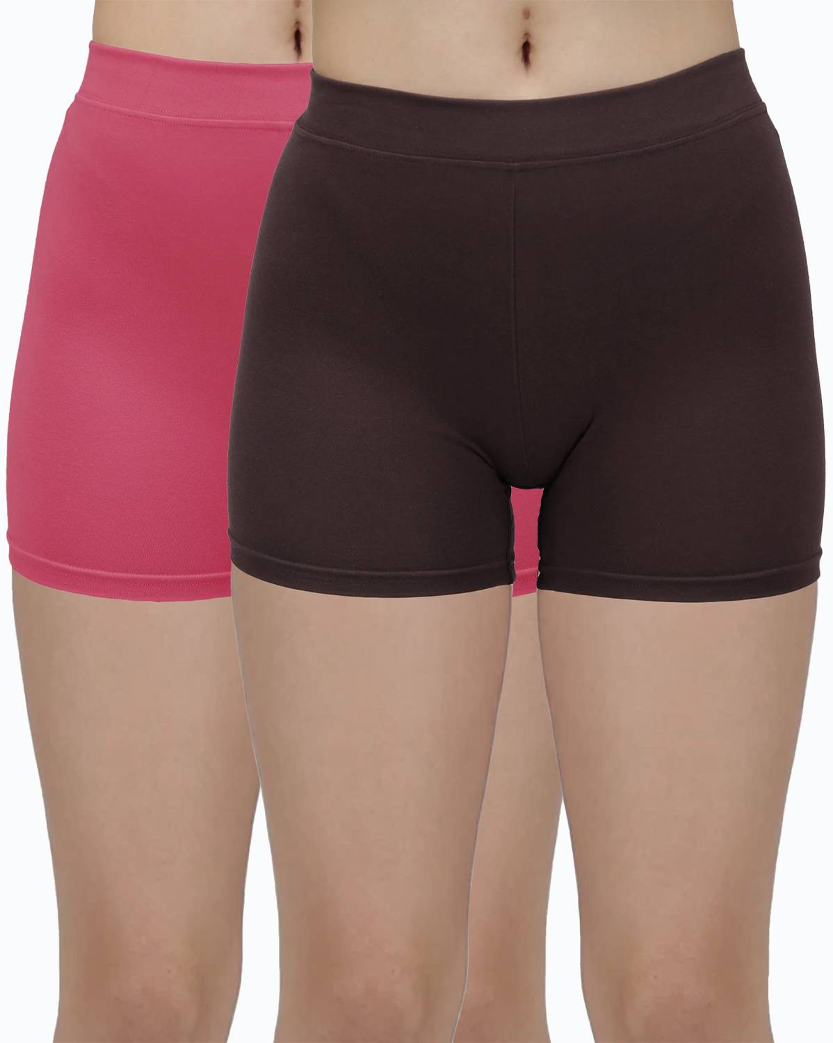AMUL COMFY Women Boy Short Brown, Pink Panty