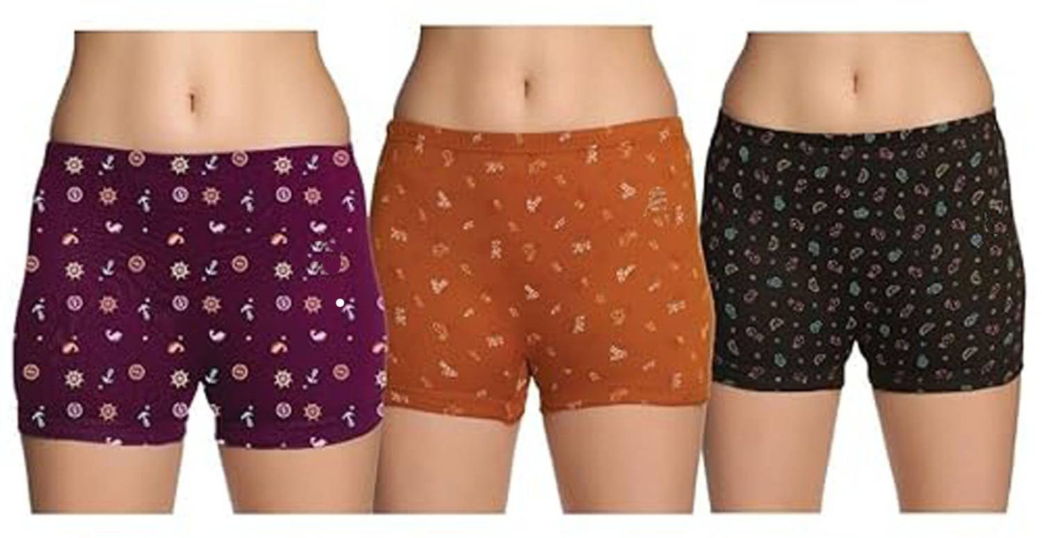 Becare Women Boy Short Multicolor Panty