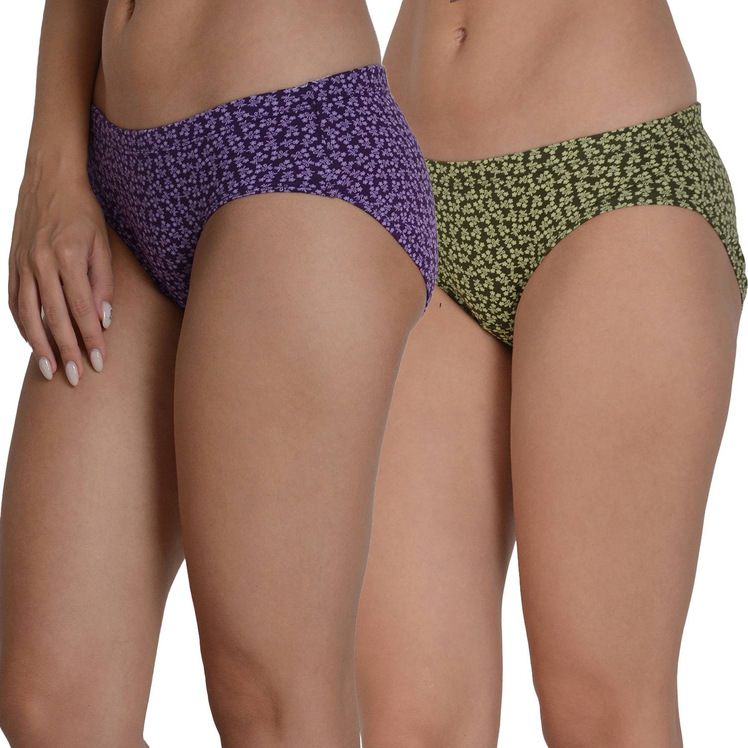 Amosio Women Hipster Purple, Green Panty