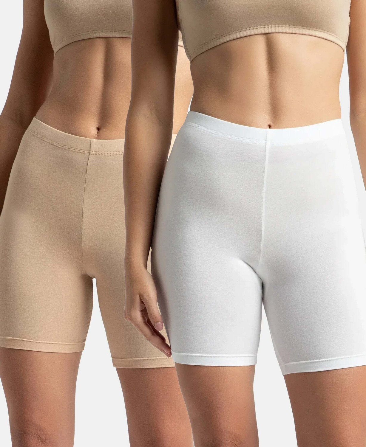 Image of JOCKEY 1529 High Coverage Super Combed Cotton Elastane Stretch Women Boy Short Multicolor Panty