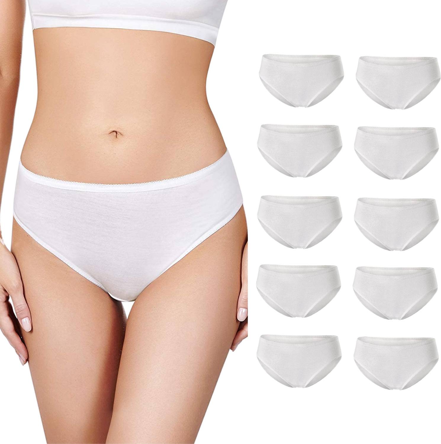 CareDone Women Disposable White Panty