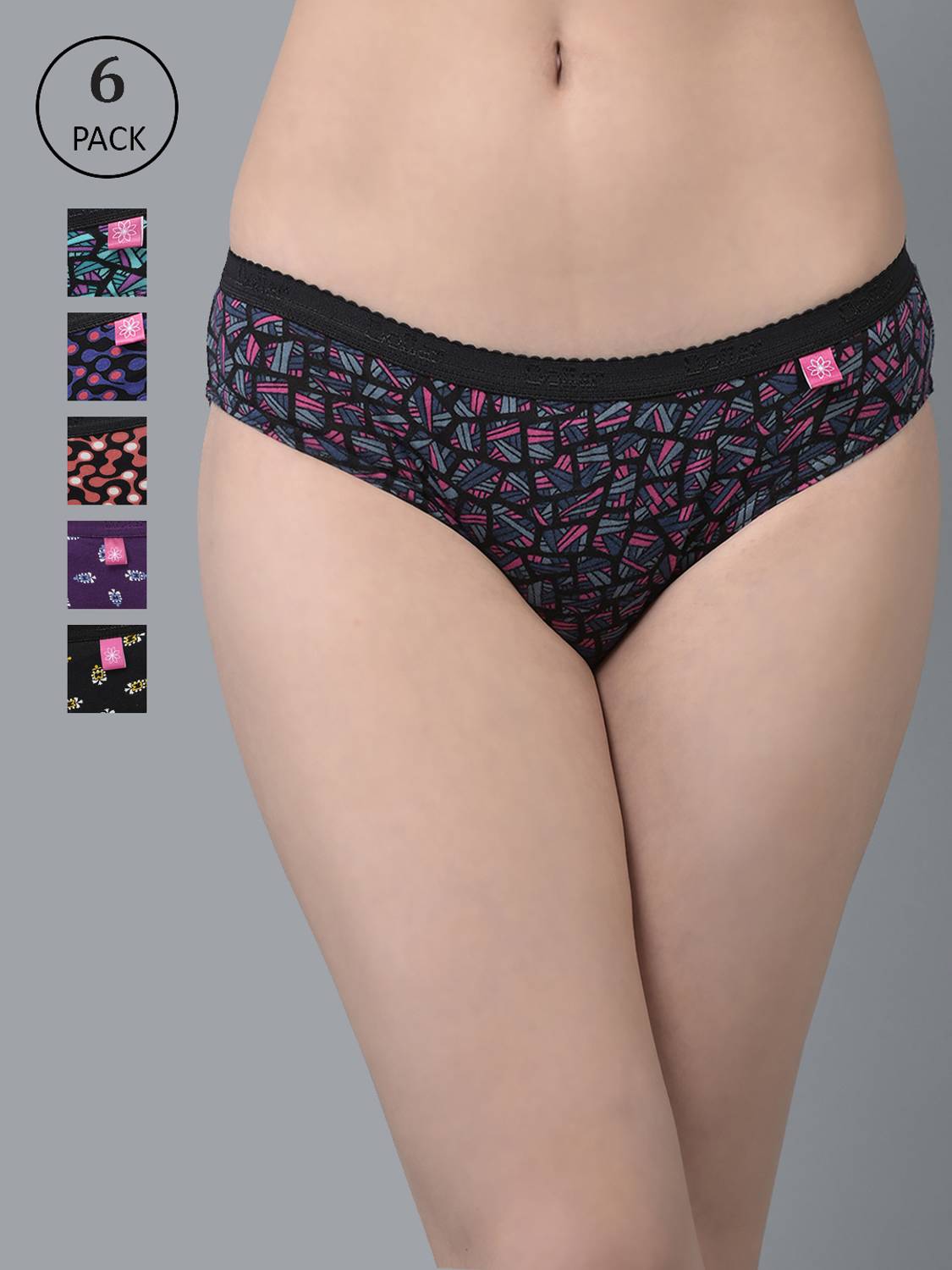 Dollar Missy Women Multicolor Bikini Panty Pack of 6