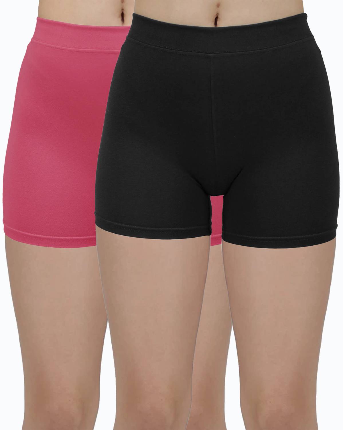 AMUL COMFY Women Boy Short Black, Pink Panty