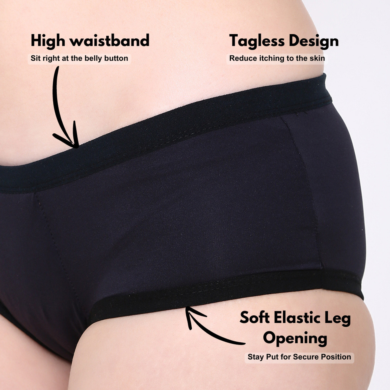 Image of CareDone Women Maternity Black, Red Panty