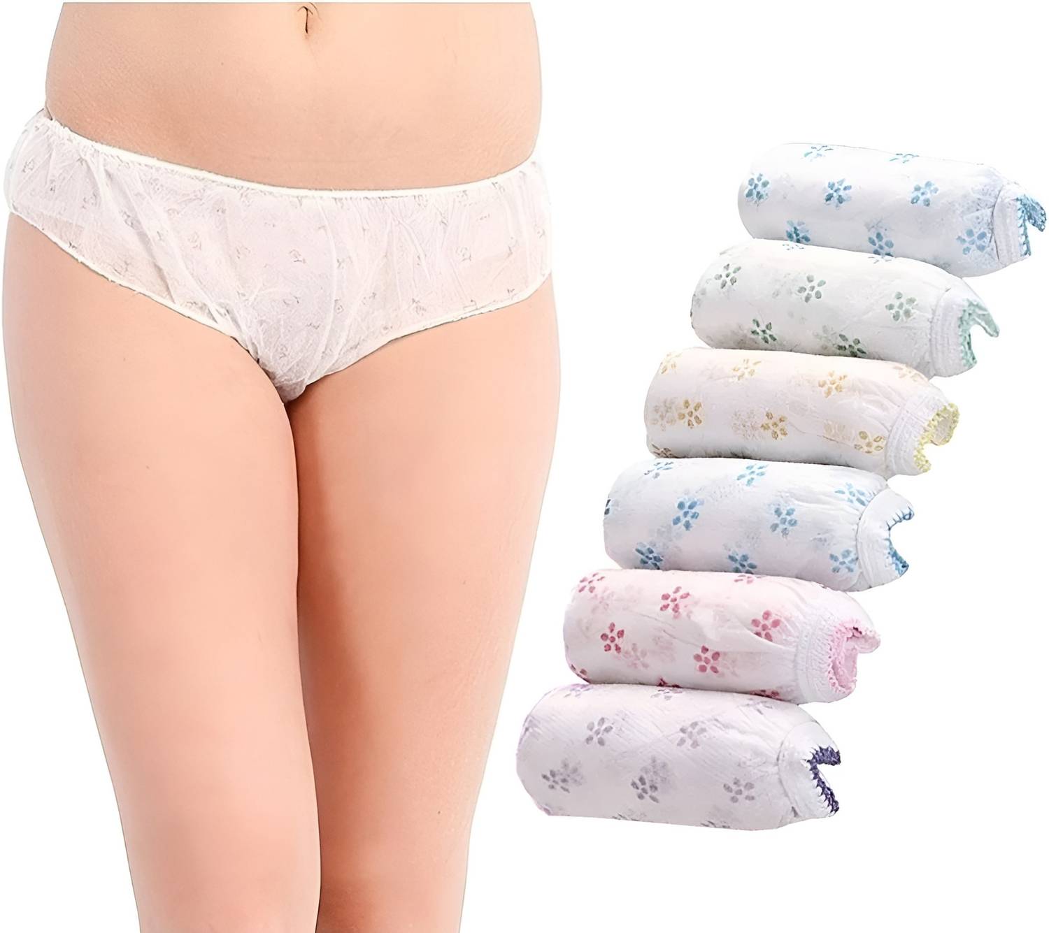 bs traders Women Disposable White Panty