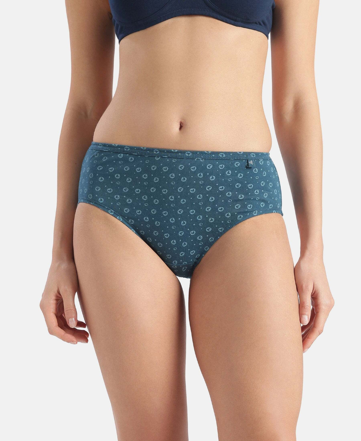 Image of JOCKEY 1406 High Coverage Super Combed Cotton Women Hipster Multicolor Panty