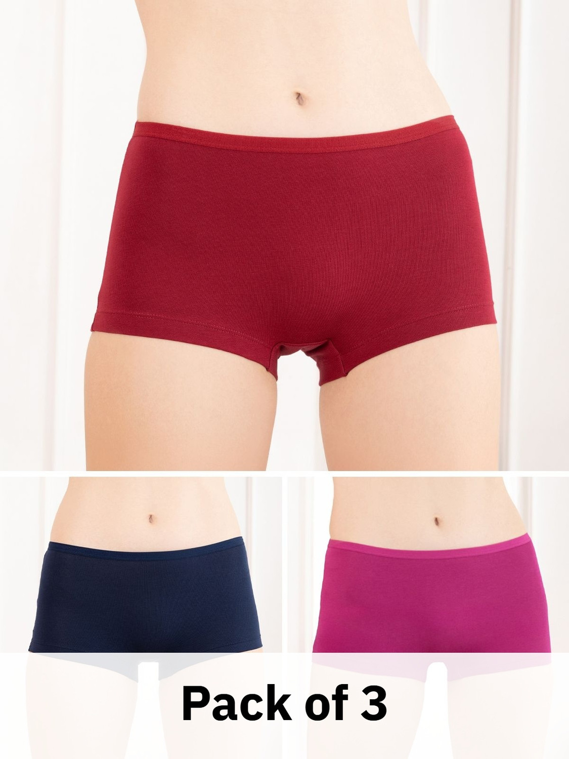 Image of LUX cozi Women Boy Short Multicolor Panty