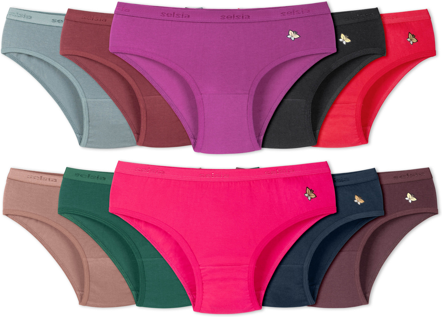 Selsia Women Hipster Multicolor Panty