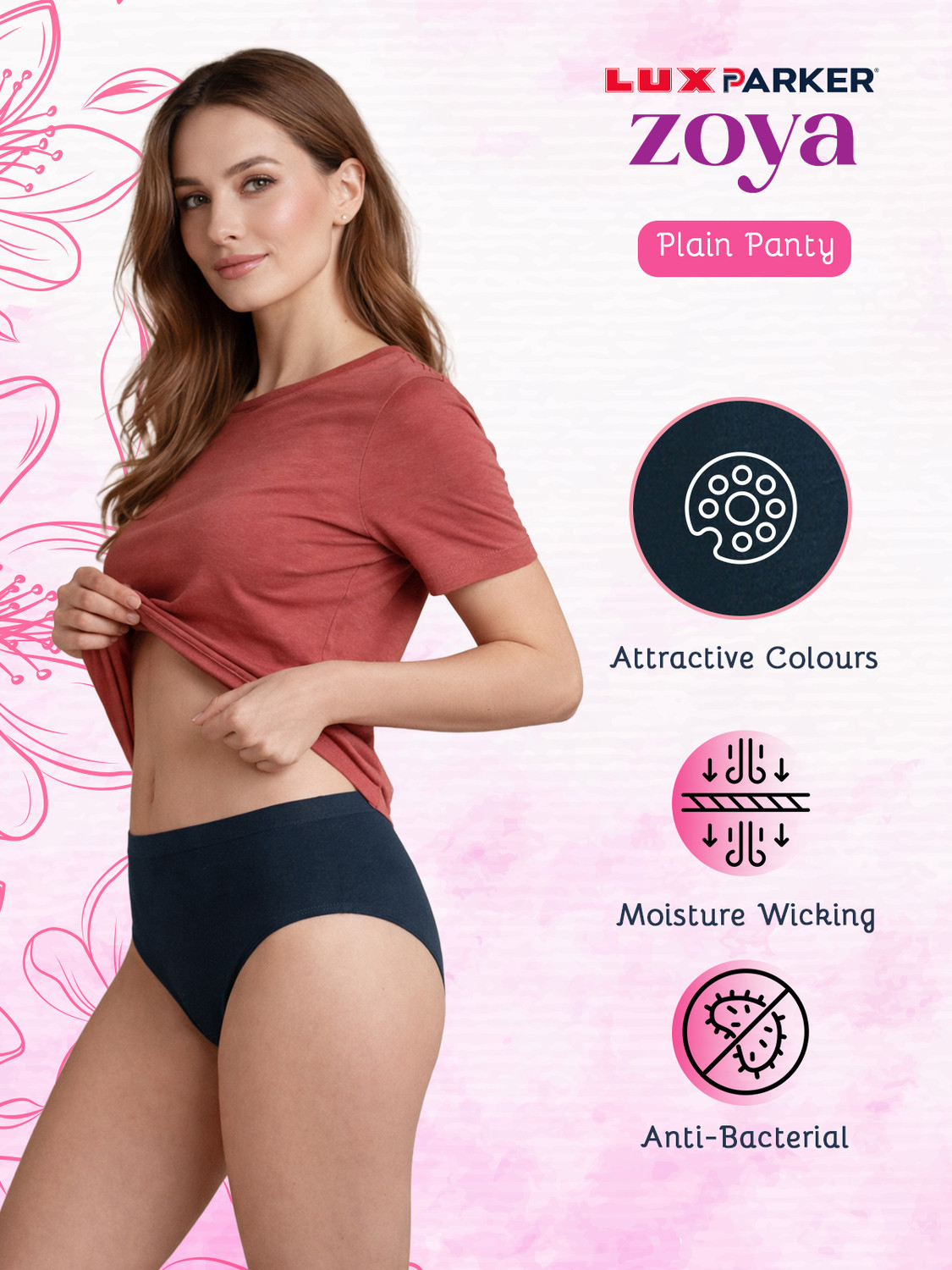 Image of Lux Parker Women Hipster Multicolor Panty