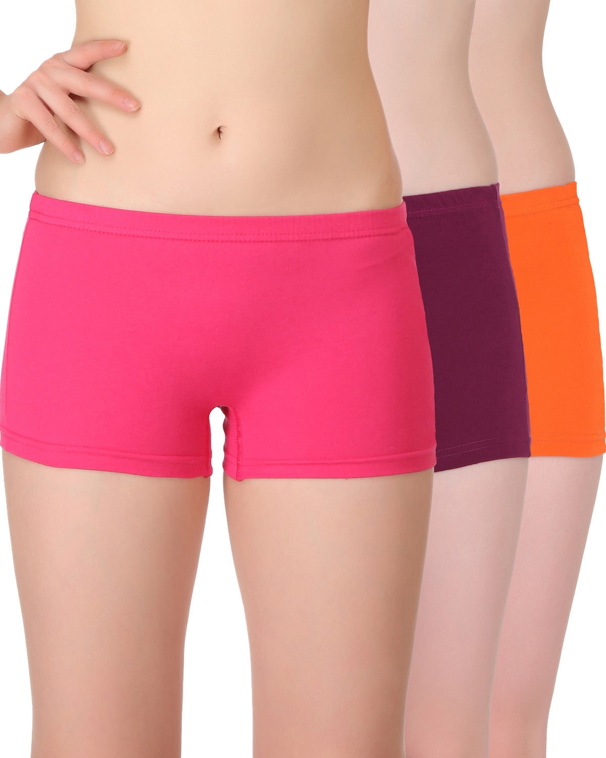 Image of Selfcare Women Boy Short Purple, Pink, Orange Panty