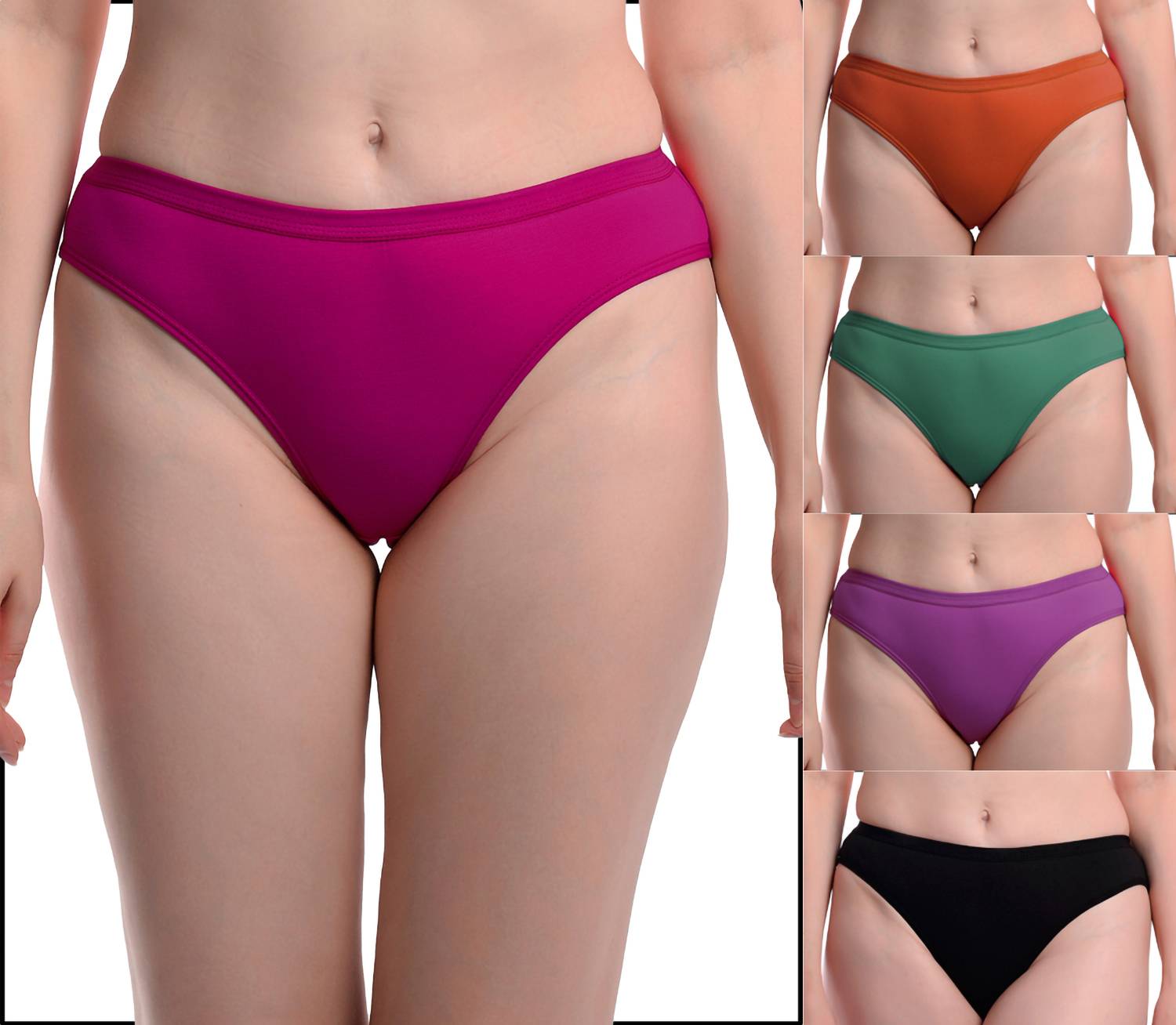 aamarsh Women Hipster Pink, Orange, Green, Purple, Black Panty