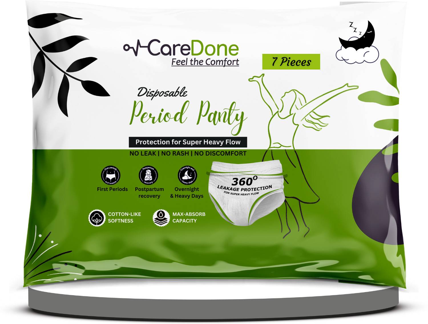 CareDone Women Disposable White Panty