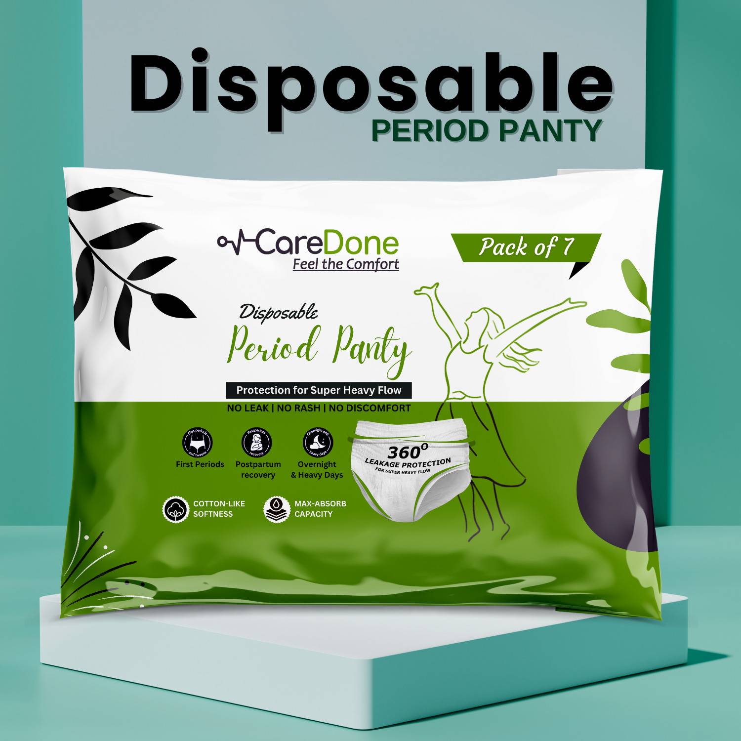 CareDone Women Disposable White Panty