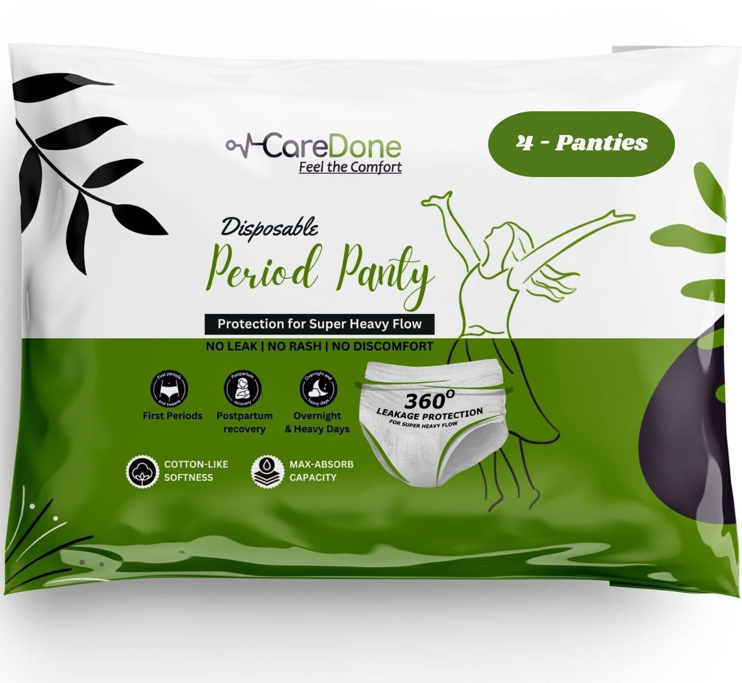 CareDone Women Disposable White Panty