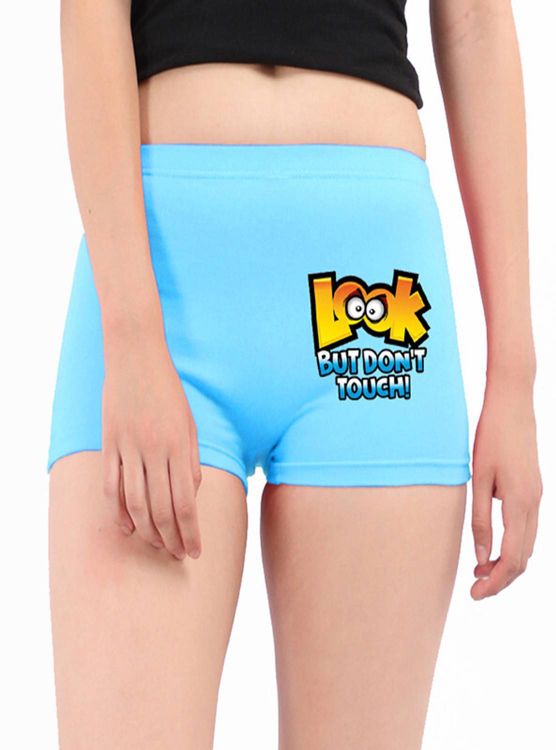 Blacktail Women Boy Short Light Blue Panty