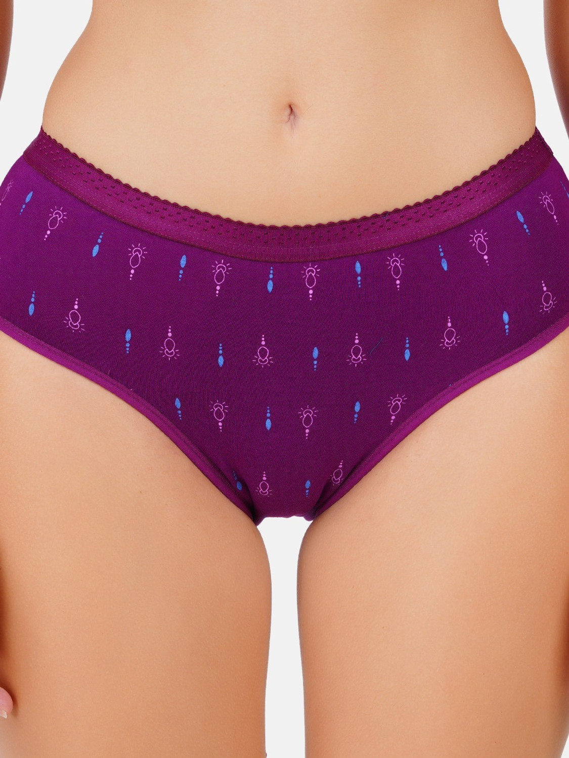 Image of Ramraj Cotton Women Hipster Multicolor Panty