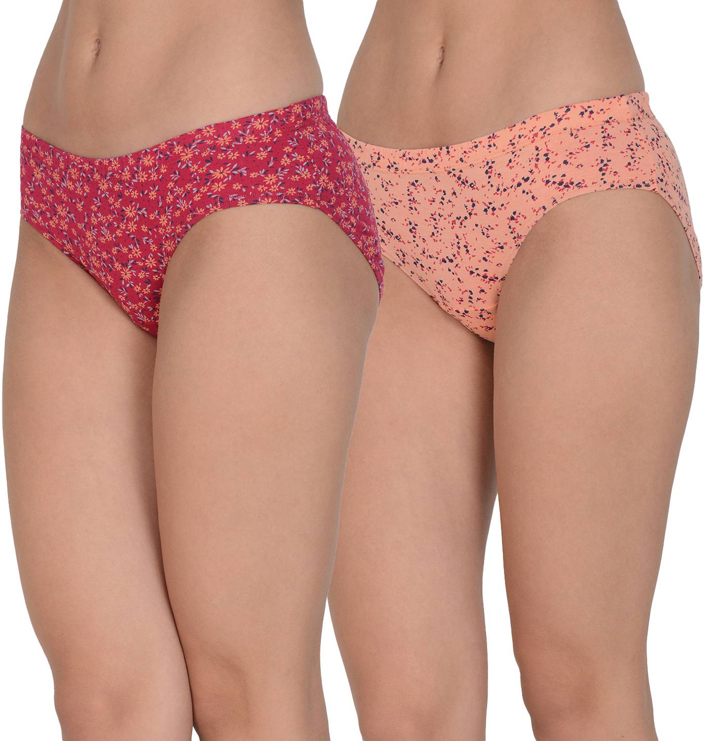 Amosio Women Hipster Maroon, Pink Panty