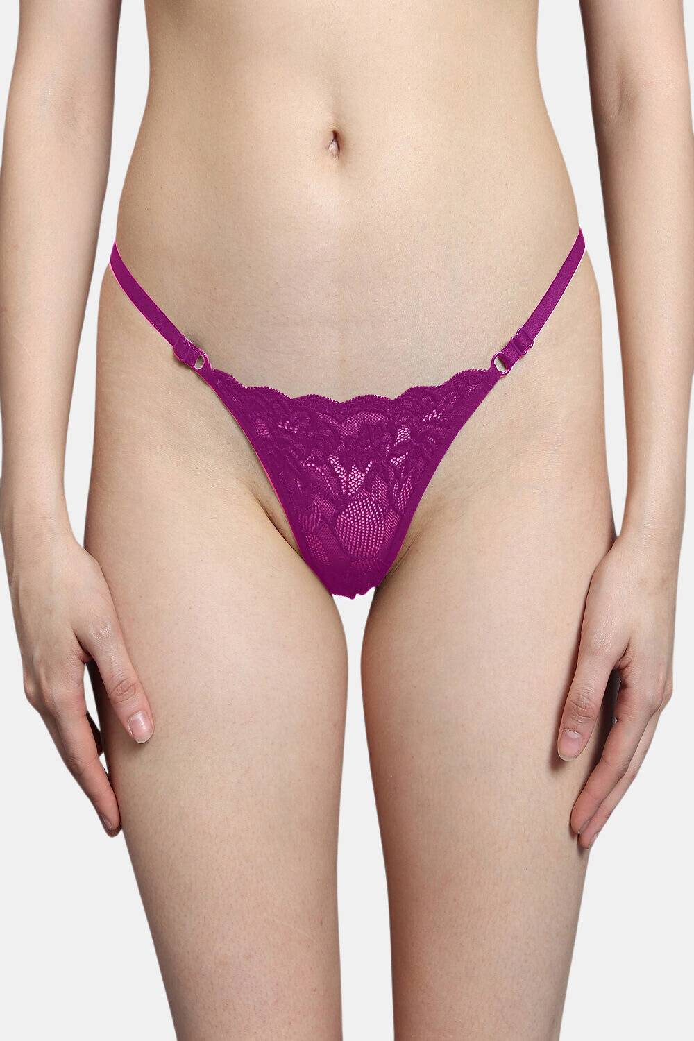 Bleeding Heart Women Thong Purple Panty
