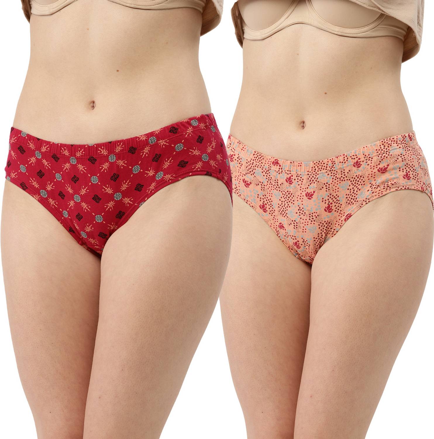 Amosio Women Hipster Red, Pink Panty