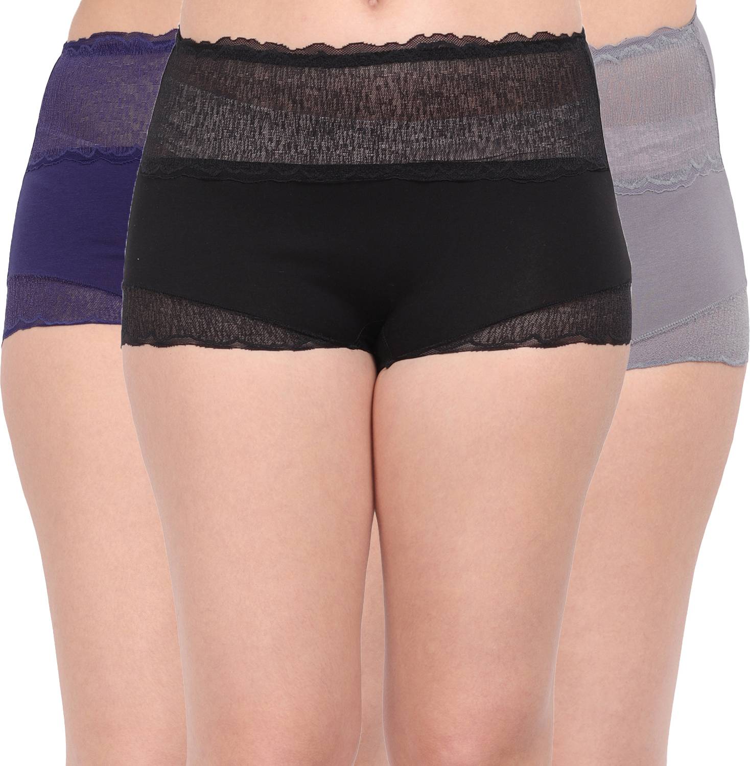 AMOUR SECRET Pack of 3 Women Hipster Multicolor Panty