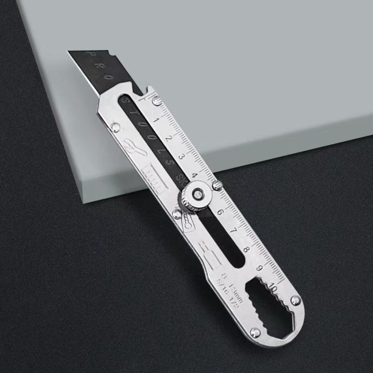 Image of Vrutwa 6 In 1 Multifunctional Stainless Steel Cutter Metal Grip Hand-held Paper Cutter