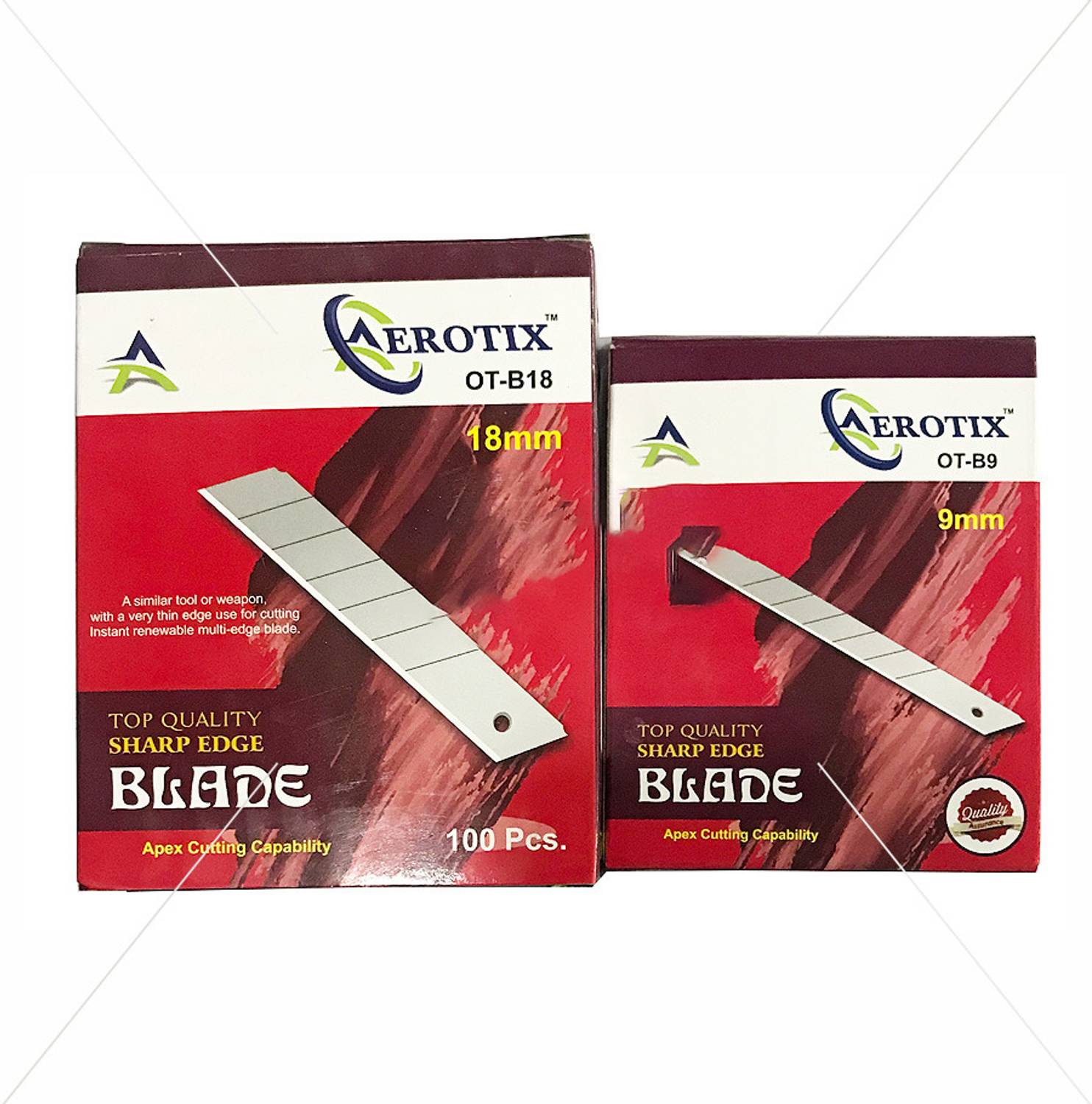 Aerotix CUTTER BLADE 9MM Metal Grip Hand-held Paper Cutter