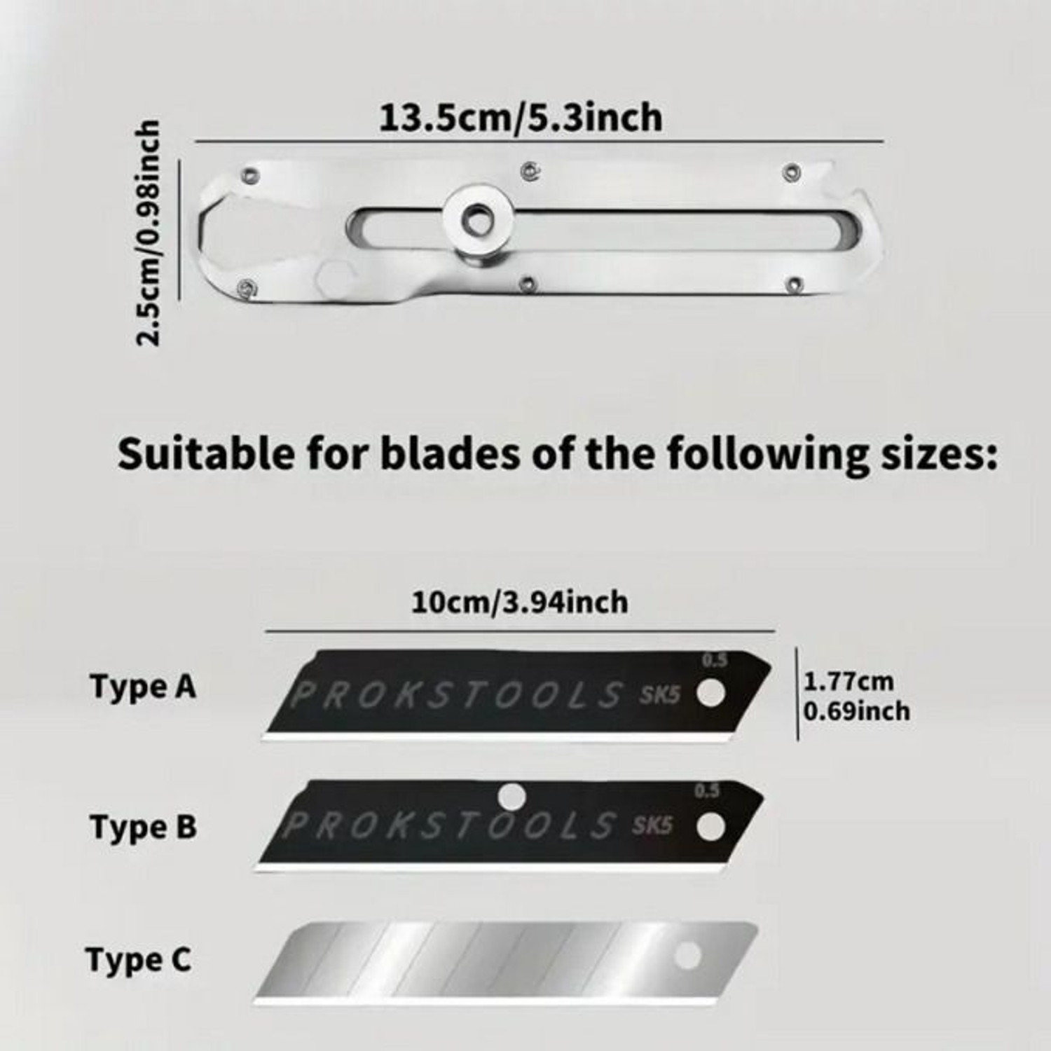 Image of Vrutwa 6 In 1 Multifunctional Stainless Steel Cutter Metal Grip Hand-held Paper Cutter