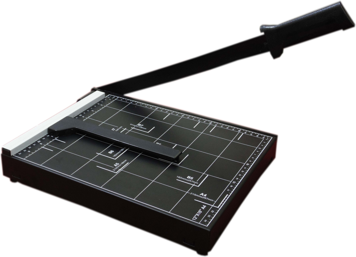 Image of TRISAMA A4 paper cutter / Paper trimmer (Manual Paper cutting machine) Plastic Grip Hand-held Paper Cutter