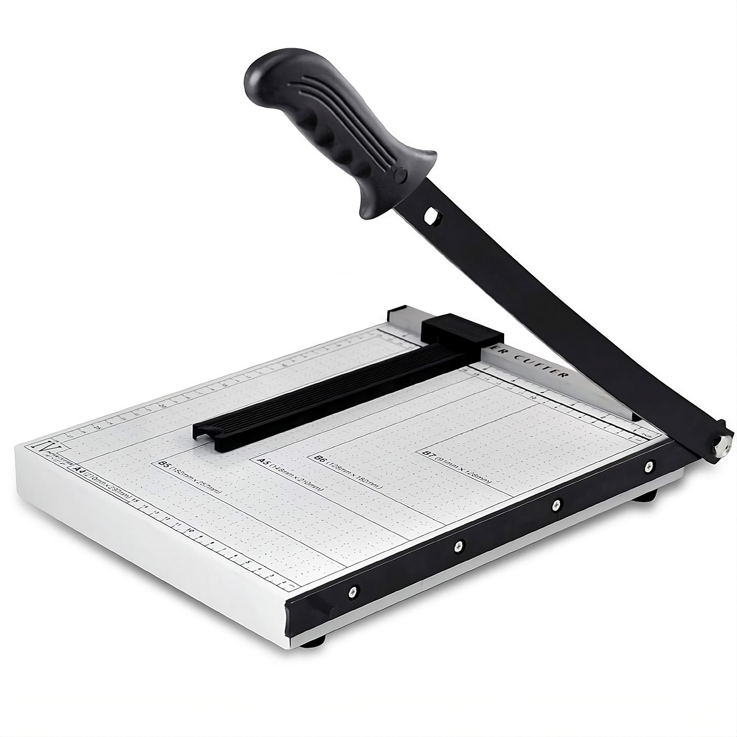 Image of RODEX 12-Inch Heavy Duty A4 Paper Cutter - Steel Trimmer for A4, B5, A5, B6, B7 Metal Grip Guillotine Paper Cutter