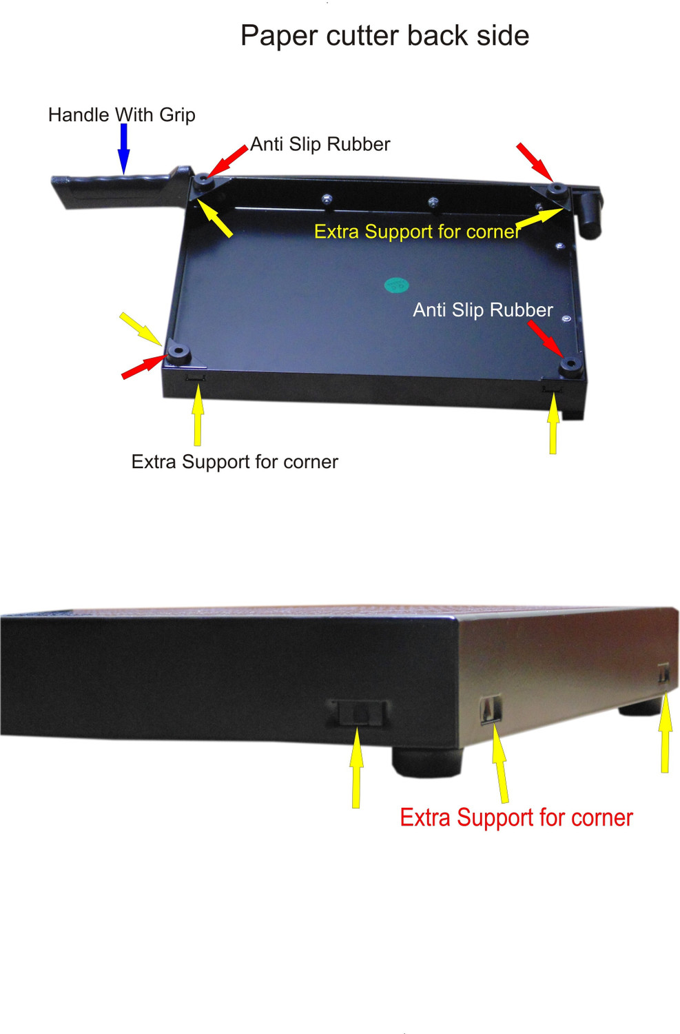 Image of TRISAMA A4 paper cutter / Paper trimmer (Manual Paper cutting machine) Plastic Grip Hand-held Paper Cutter