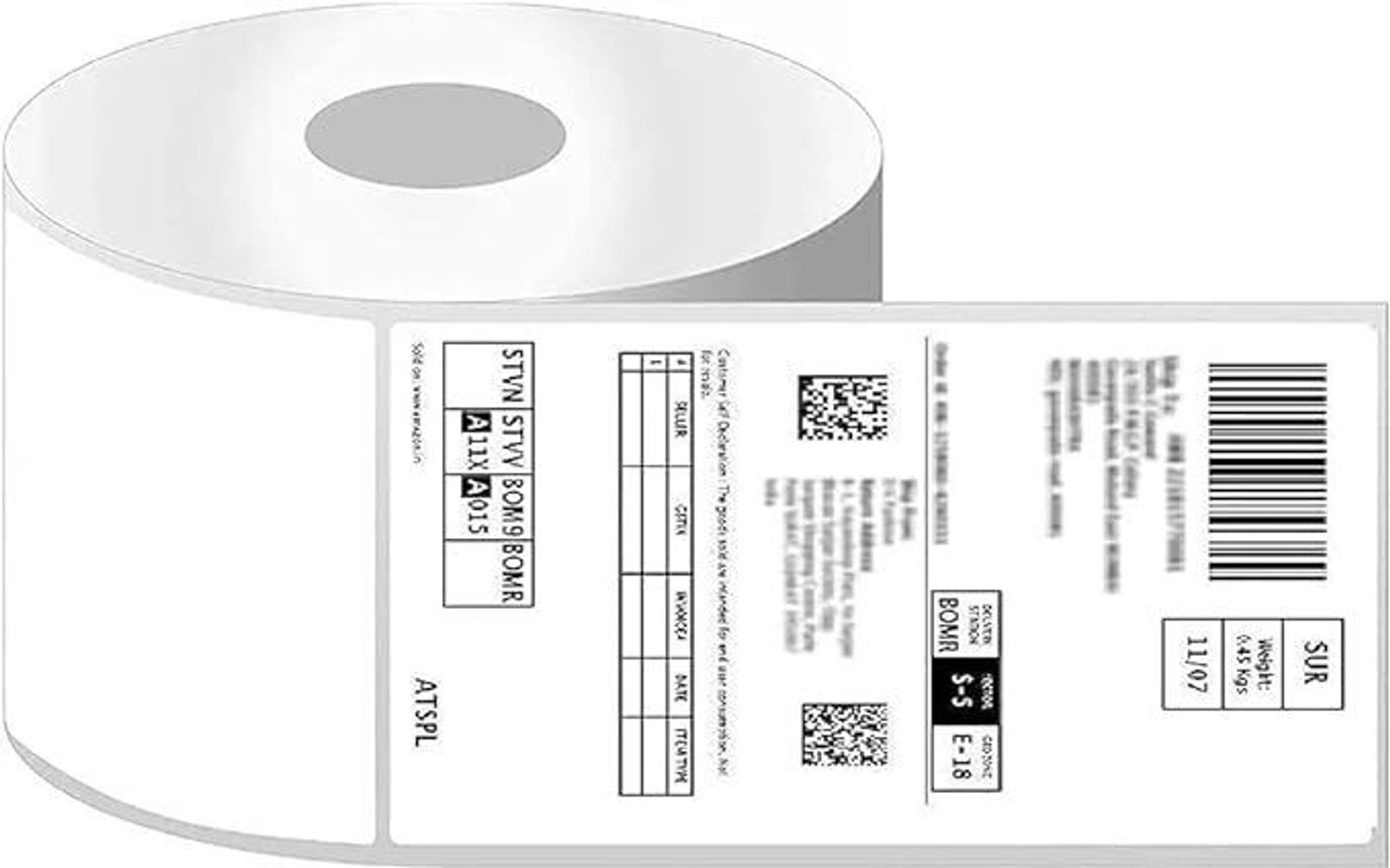 Image of PeriPeri 4x6 Label Direct Thermal Labels Sticker, DT Roll 100mm x 150mm (400 Labels) Self Adhesive Paper Label