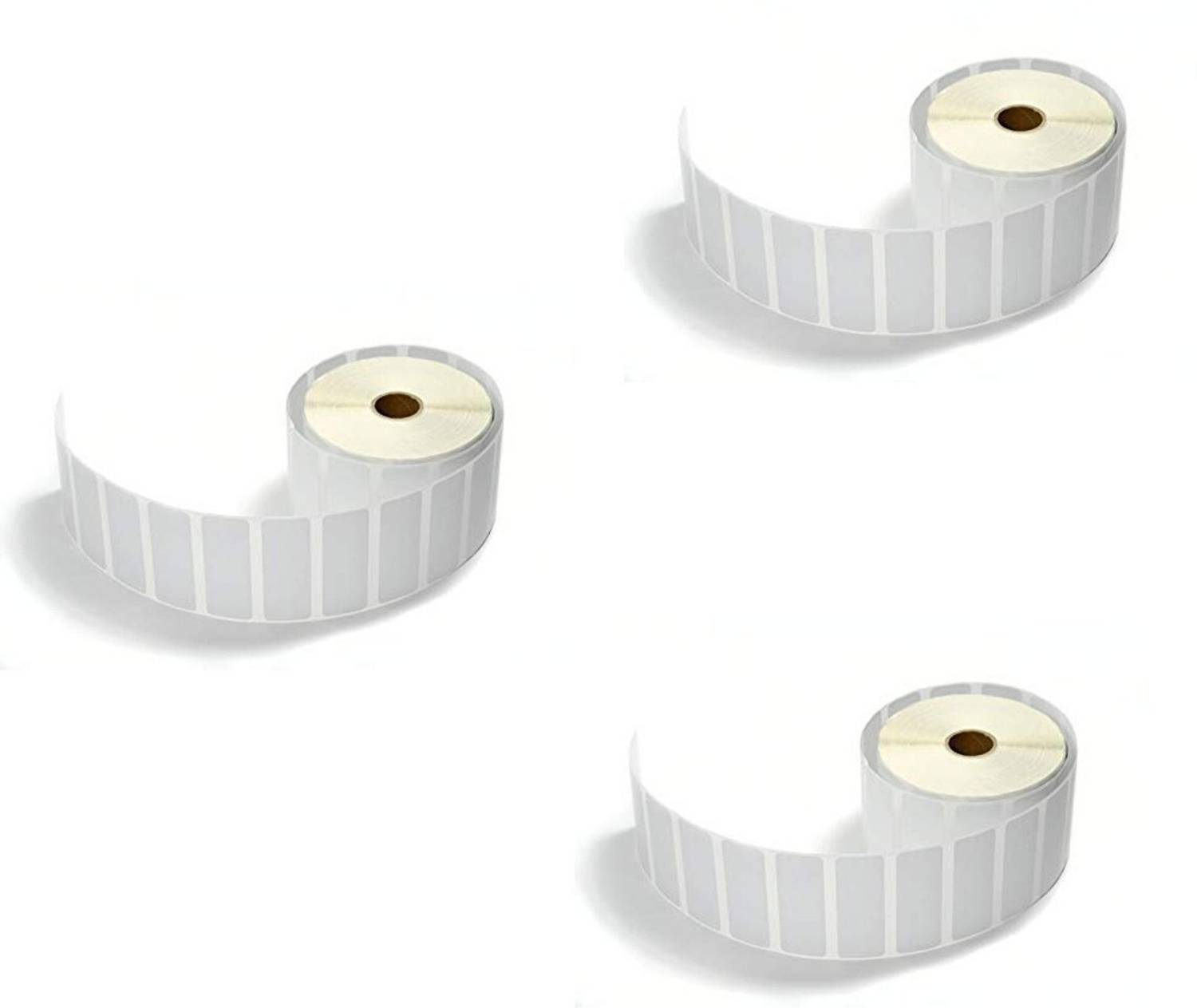 BlackDreams Paper Label Stickers 75x25mm(3x1 inch) Barcode Label/Sticker Chromo coated Plain White 1 Inch core Inside Winding 1785 Labels/Roll for Desktop Printer TSC, Zebra, Citzen, WEP, Datamax, Thosiba, Sato etc. Paper Label