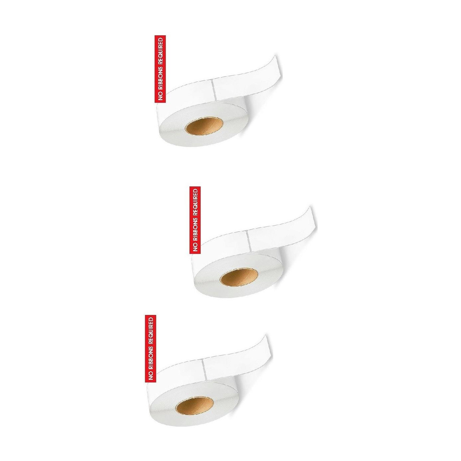 Image of youlogic 50 mm X 100 mm, (White) Direct Thermal Barcode Labels (DT), Set of 3 Roll, 800 Labels In Roll, No Need Carbon Ribbon, Labels /Roll for Desktop Printer TSC, Zebra, Citzen, WEP, Datamax, Thosiba, Sato etc. ),Paper Label Stickers,1''up (Smooth White) dt Paper Label (White)