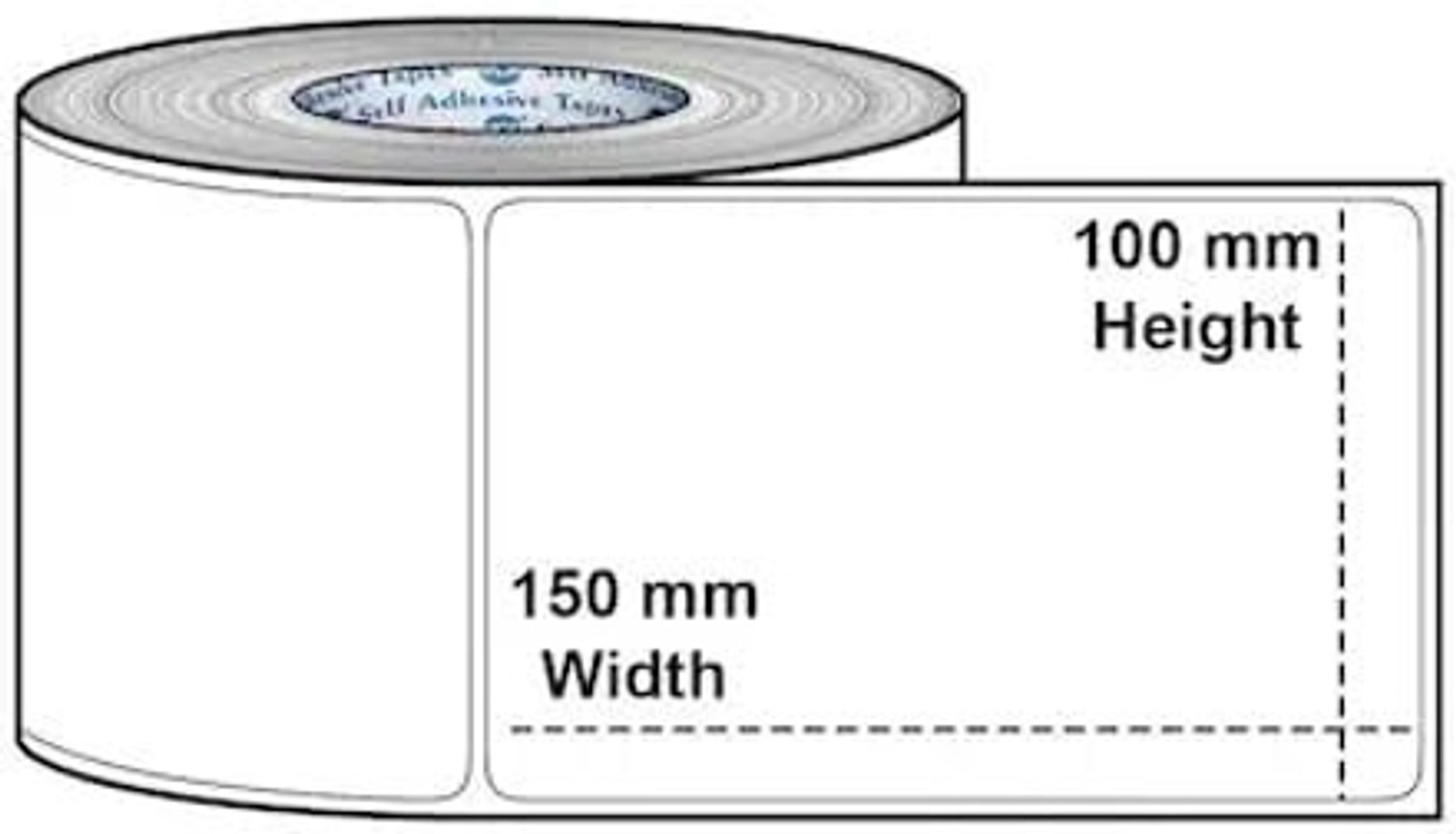 Image of PeriPeri 4x6 Label Direct Thermal Labels Sticker, DT Roll 100mm x 150mm (400 Labels) Self Adhesive Paper Label