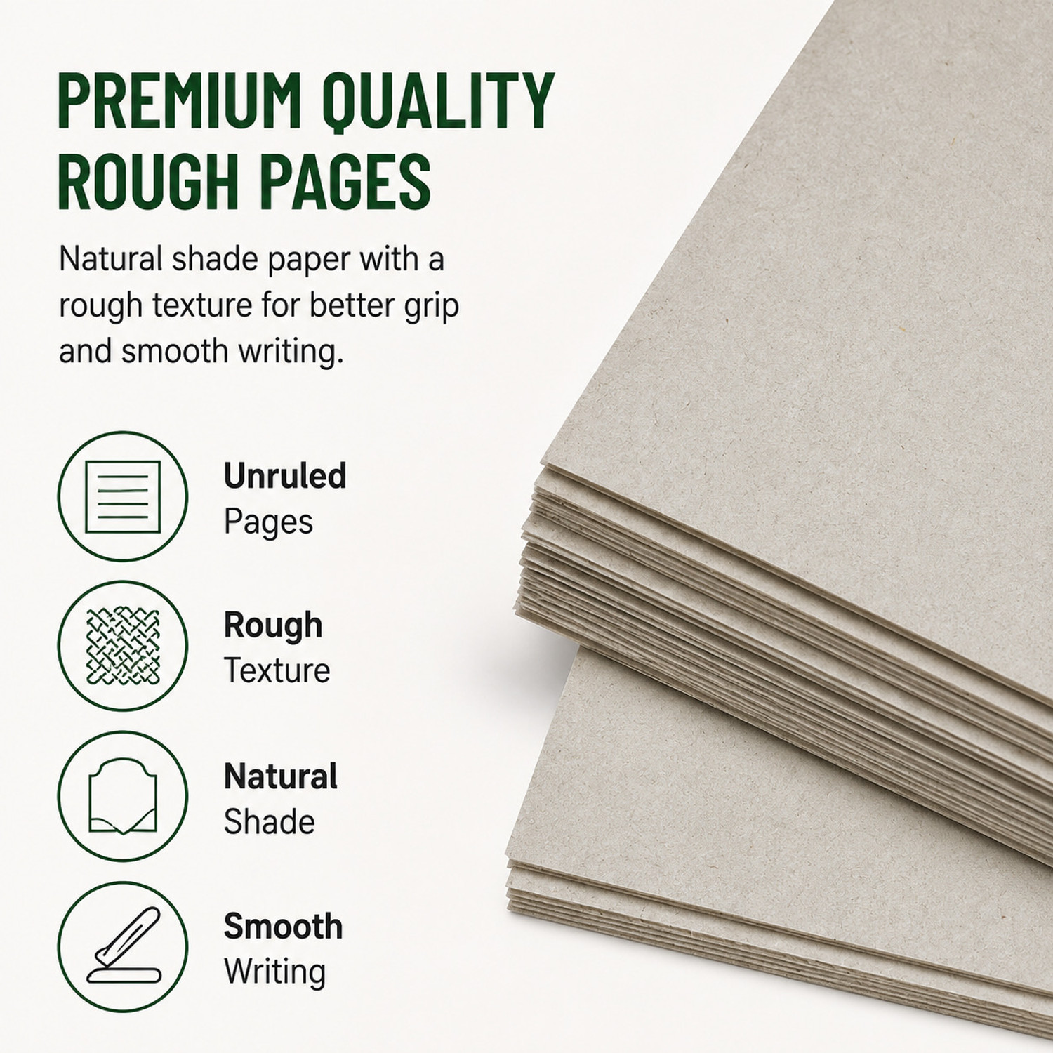 Image of Best Spiral Rough Pages Unruled A4 58 gsm A4 paper