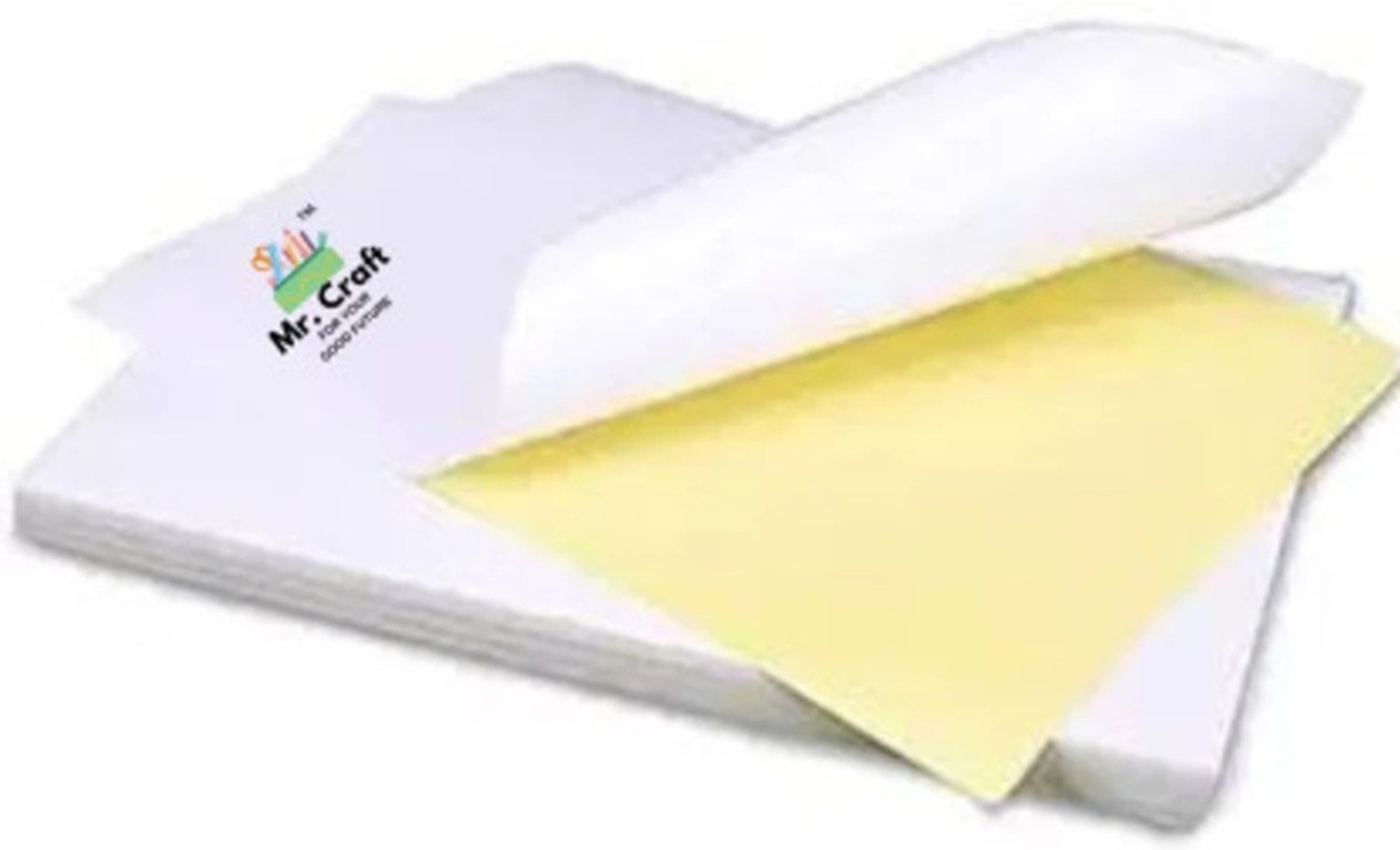 Image of MR CRAFT Self Adhesive Glossy Sticker Photo Paper White A4 90 gsm A4 paper