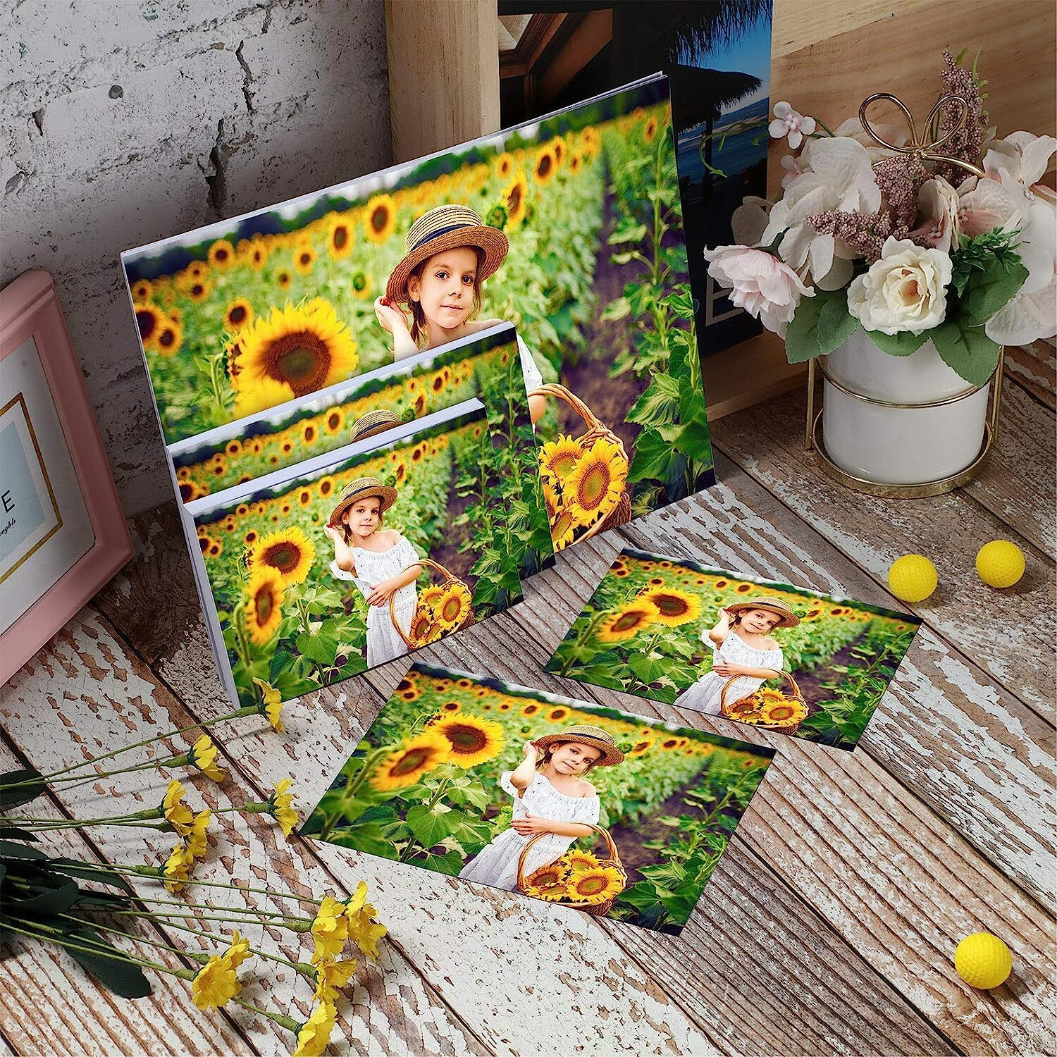 Image of BIGFALCON Professional 180 GSM 4R (4X6 Inch) 300 Sheet High Glossy Cast Coated Photo Paper for all Inkjet Printer 4R (102x152mm) 180 gsm Photo Paper