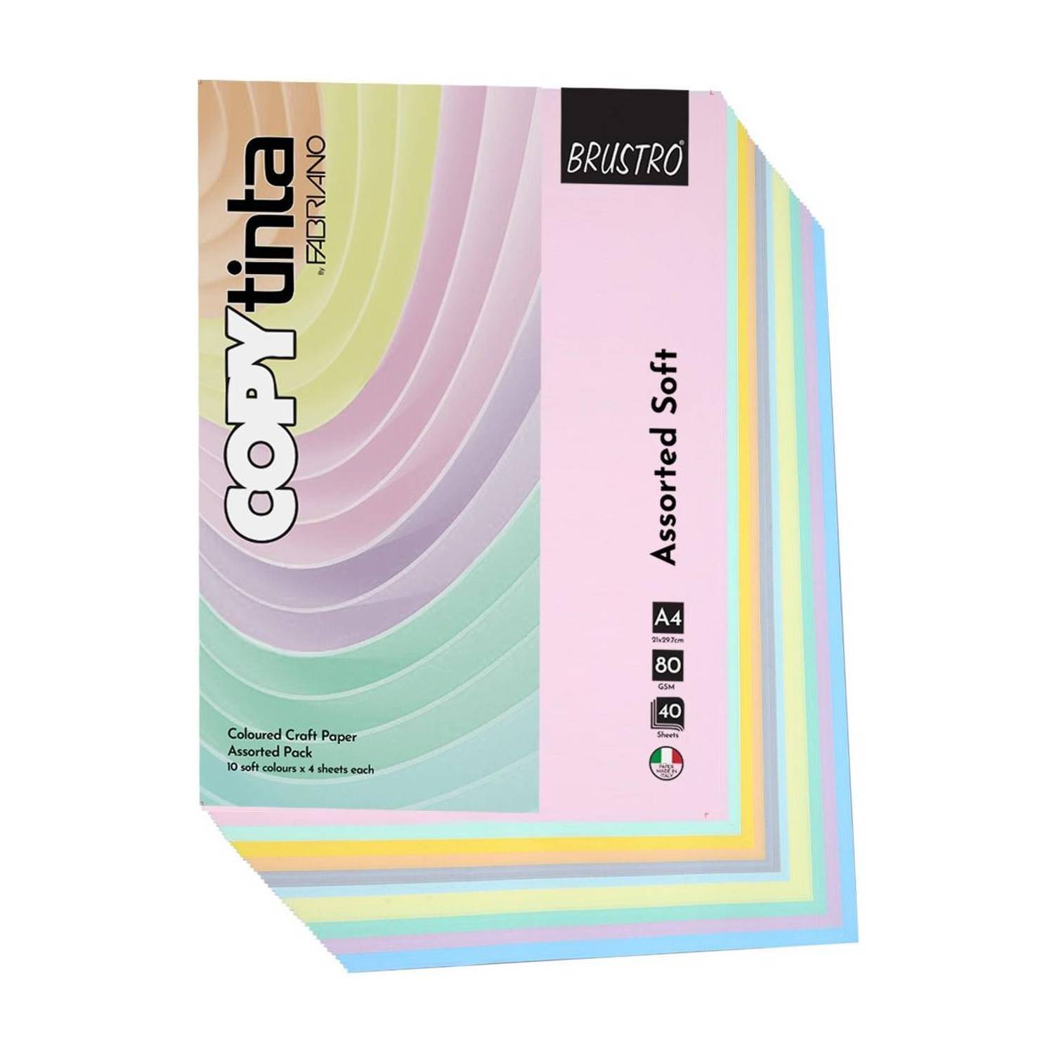 BRuSTRO Copytinta Coloured A4 Size 80 gsm Craft paper