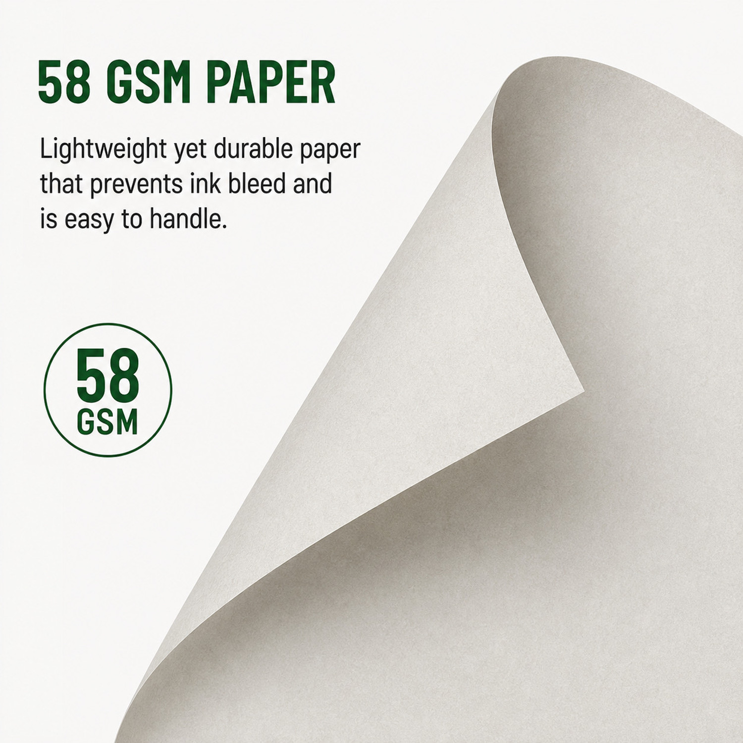 Image of Best Spiral Rough Pages Unruled A4 58 gsm A4 paper