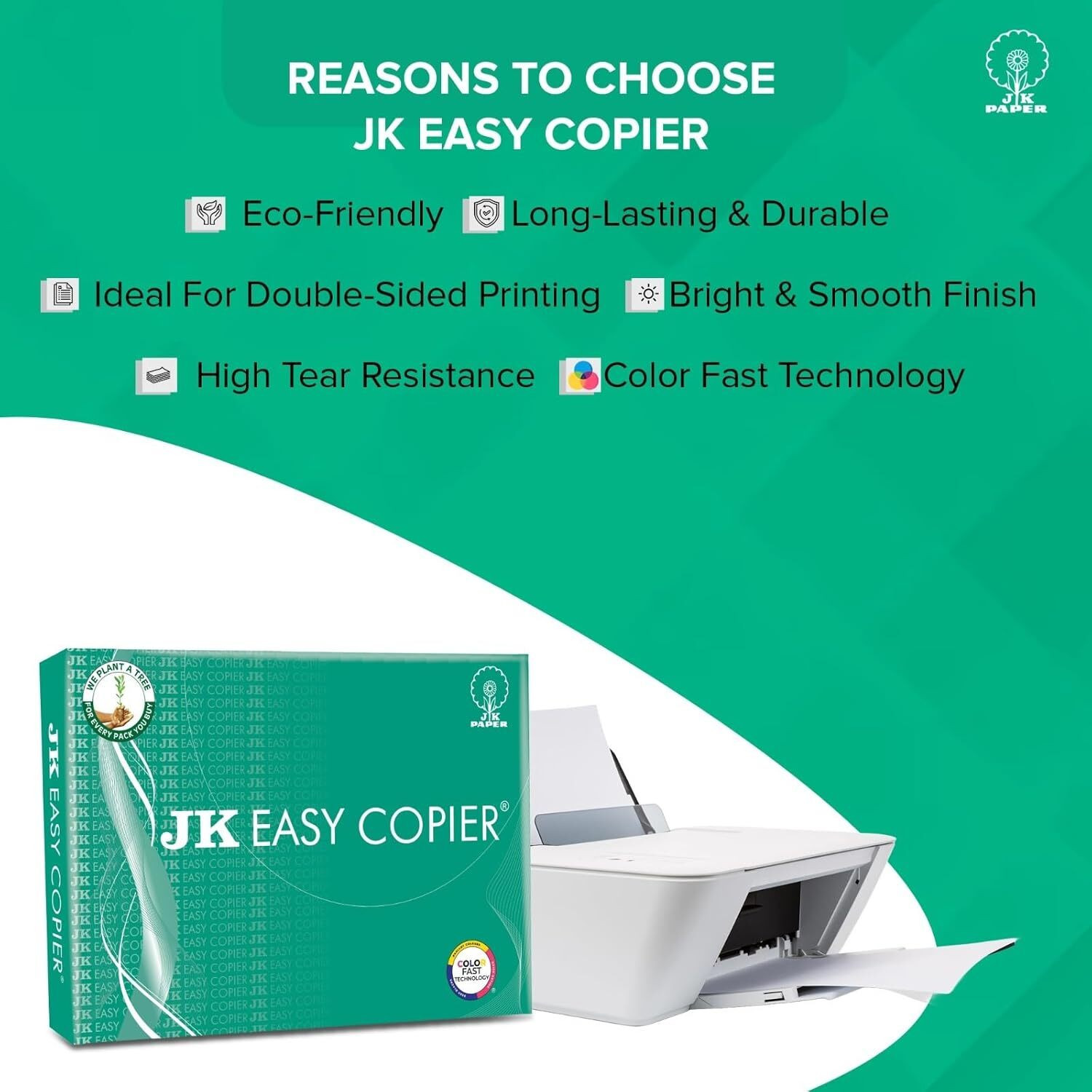 Image of JK Copier JK Easy Copier Unrule A4 70 gsm A4 paper