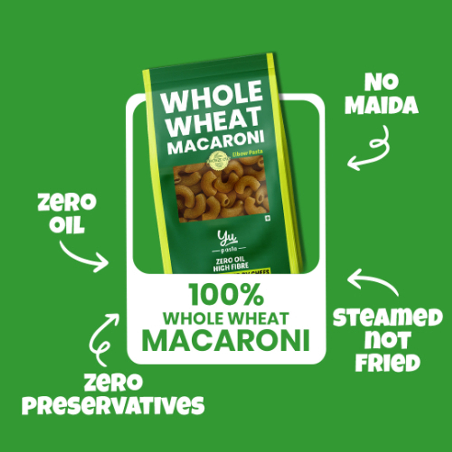 Image of Yu Whole Wheat Macroni Pasta Macaroni Pasta