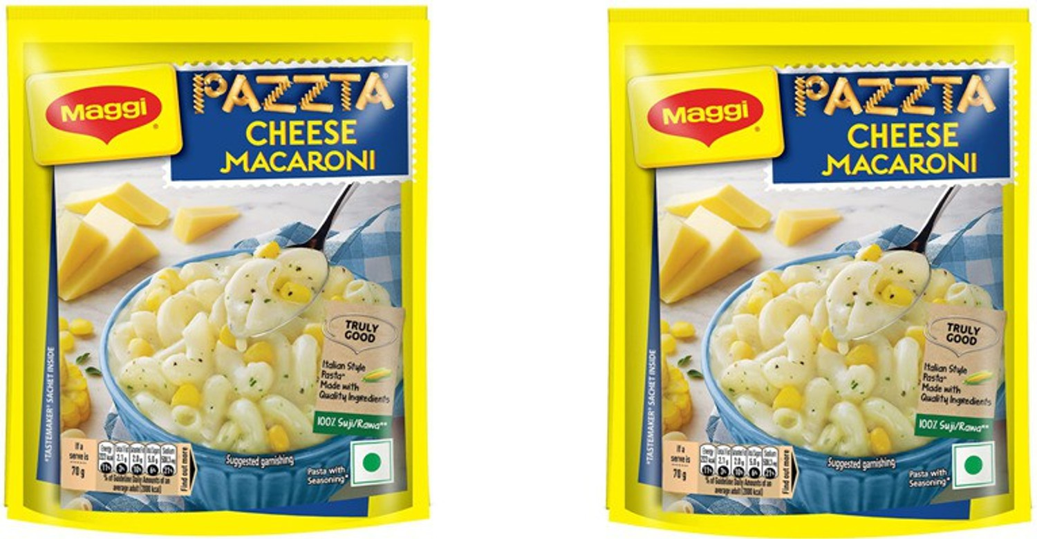 Image of Maggi Pazzta Cheese Macaroni 70 grams pack of 2 (70G X 2) Pasta