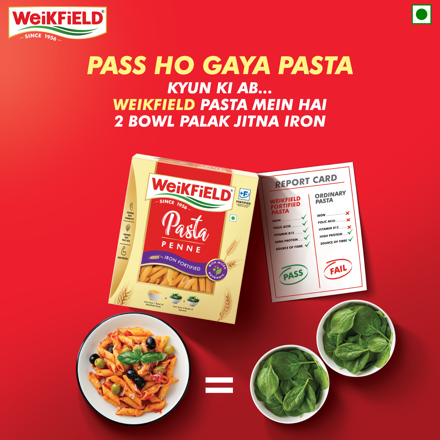 Image of WeiKFiELD Penne Pasta| Durum Wheat Semolina Healthy Pasta| Rich in Protein & Fibre Penne Pasta