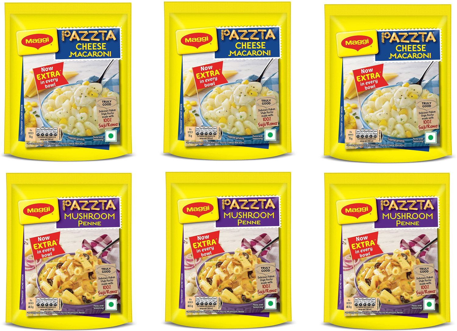 Image of Maggi Pazzta Cheese Macroni, Mushroom Penne Pasta