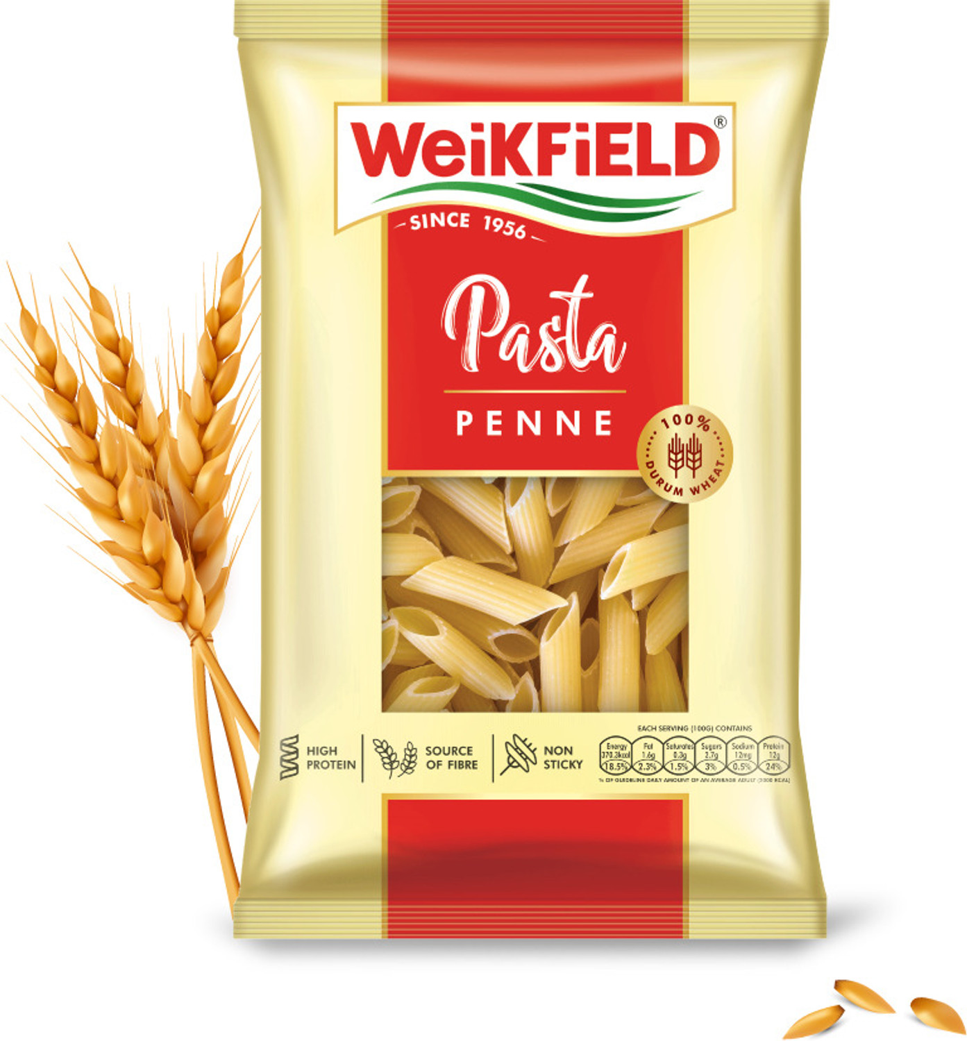 Image of WeiKFiELD Penne Pasta|Durum Wheat Semolina Healthy Pasta|No Maida|Rich in Protein & Fibre Penne Pasta