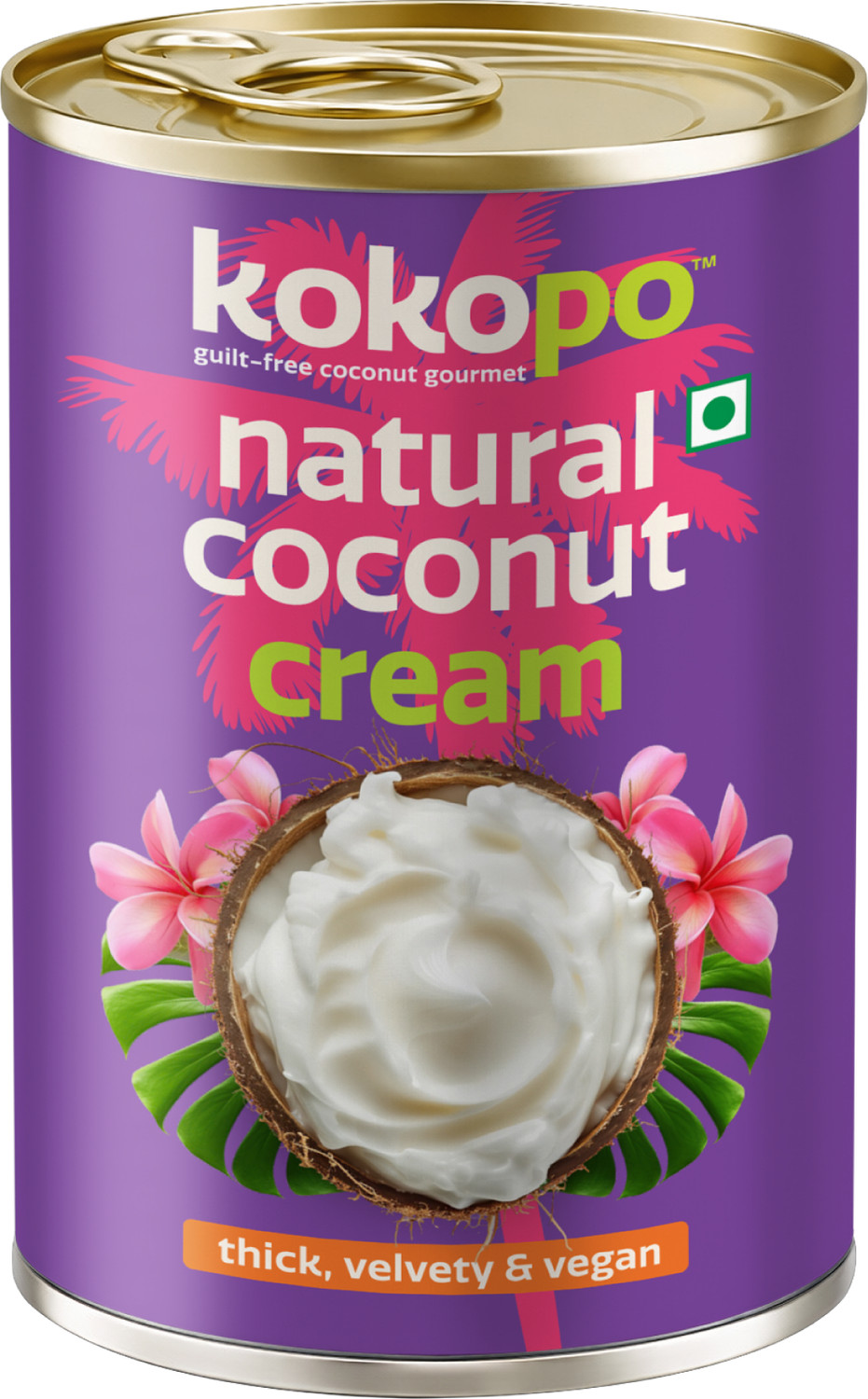Image of KOKOPO Natural Coconut Cream | Vegan, Lactose-Free & Ultra Creamy (400 ml)